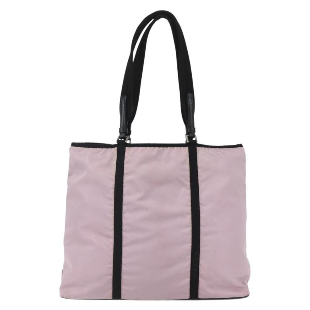 PRADA Tote Bag Nylon Pink Silver Auth 158422 - Picture 13 of 16